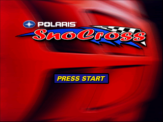 Polaris SnoCross title screen for Nintendo 64